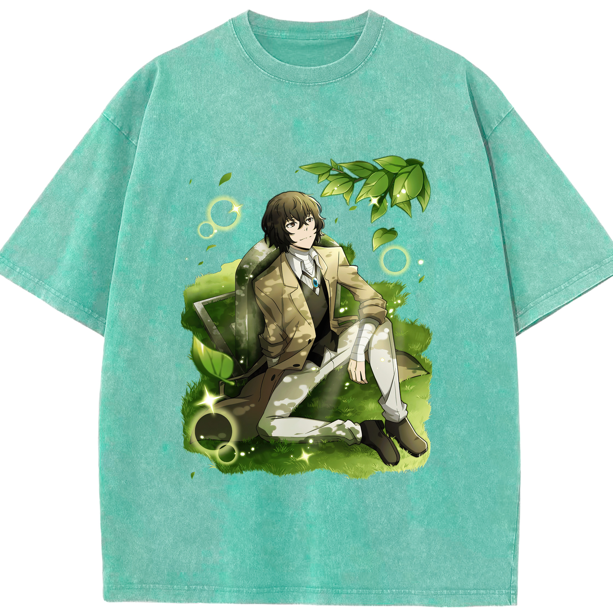 （画像用） 文豪ストレイドッグス Bungo Stray Dogs 綿100% ヴィンテージ風 半袖Tシャツ（フロントプリント）
